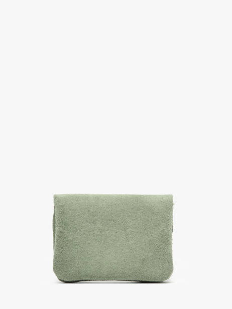Portemonnee Leder Milano Groen velvet VE23091 ander zicht 2